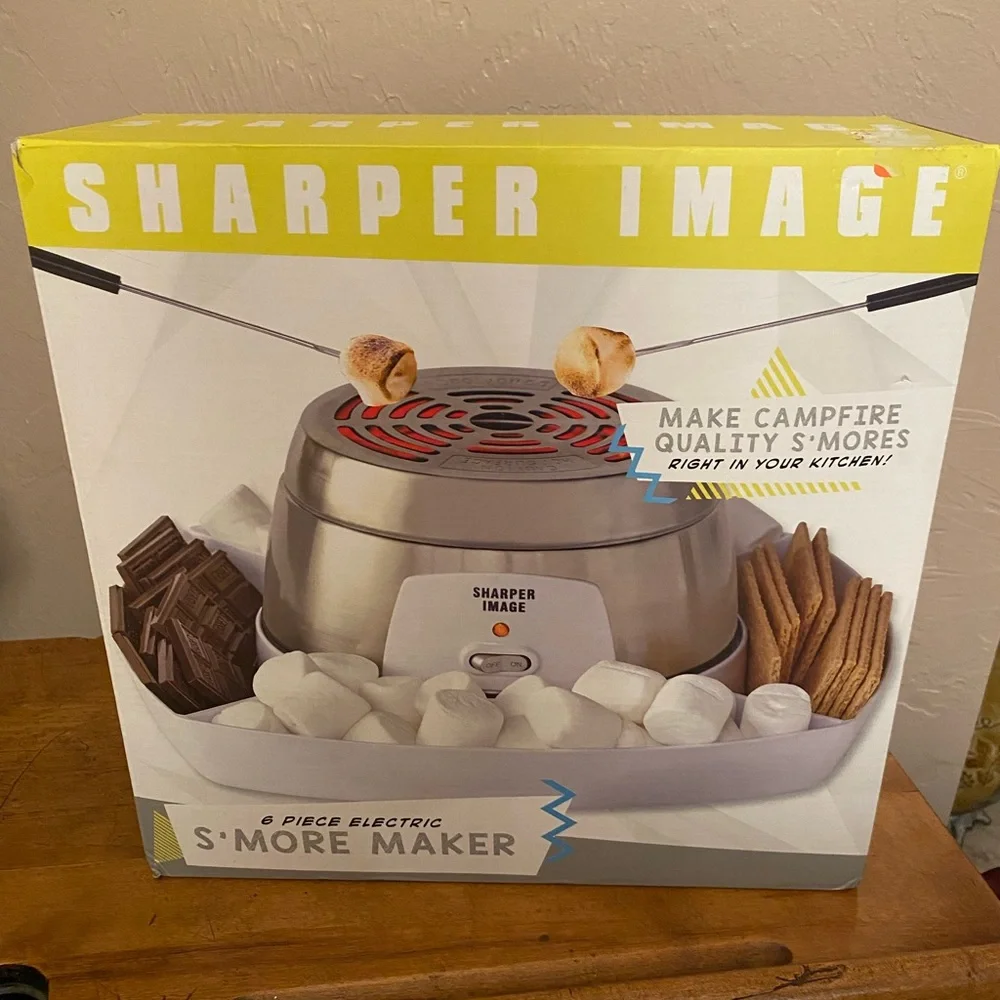 Sharper Image S’mores Maker 6 Piece Electric New